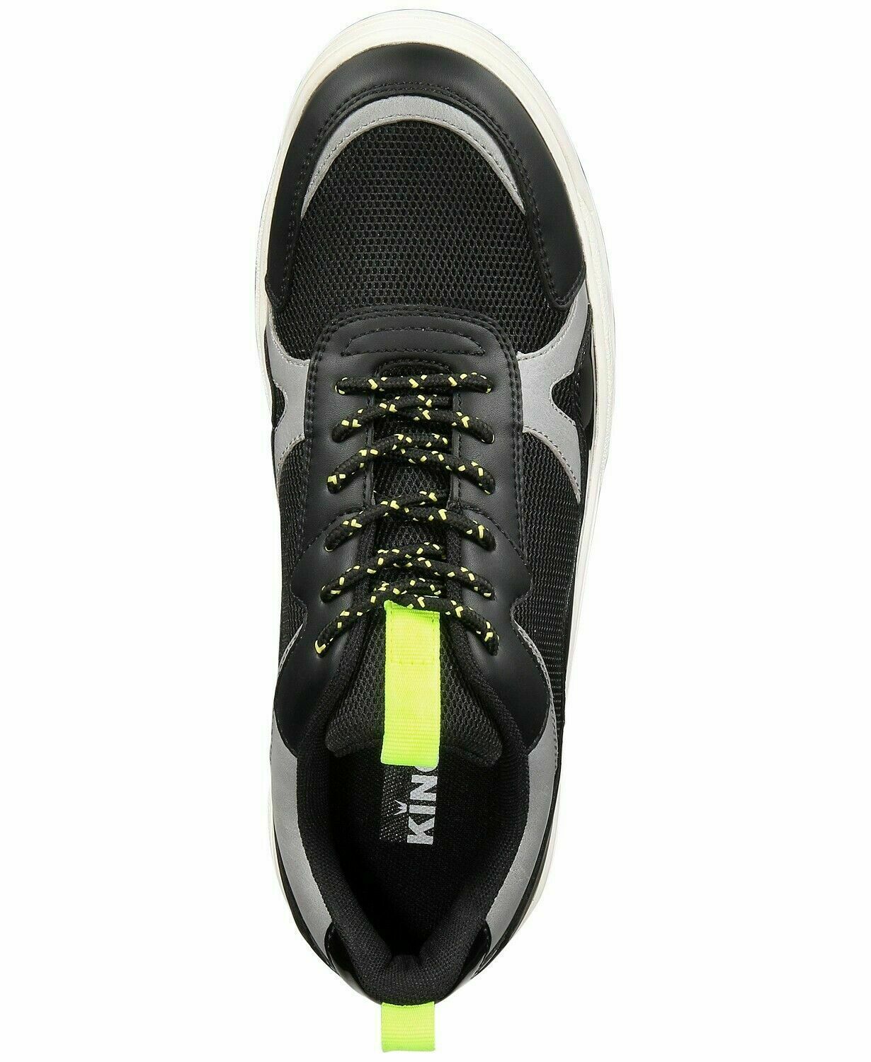 Kingside Men Dad Sneakers Geoffrey Size US 9.5M Black Grey Neon Green