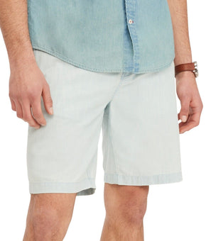 Tommy Hilfiger Men's Chambray Tommy 9" Shorts Blue Size 36 MSRP $60