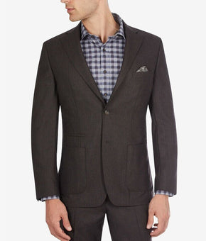 Tallia Mens SlimFit Solid Brown Suit Separate Jacket Brown Size 42 REG MSRP $425
