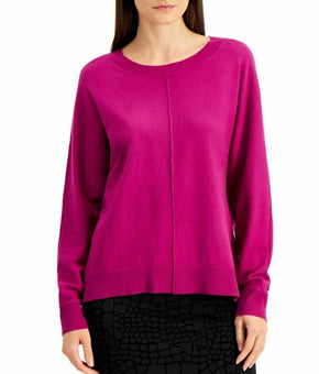 ALFANI Womens Purple cranberry rose Long Sleeve Scoop Neck Sweater Size: XL $60