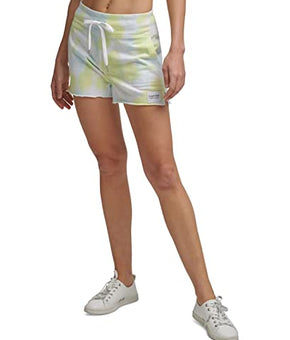 Calvin Klein Performance Tie-Dyed French Terry Shorts (Size XXL Kensington Lime Zest)