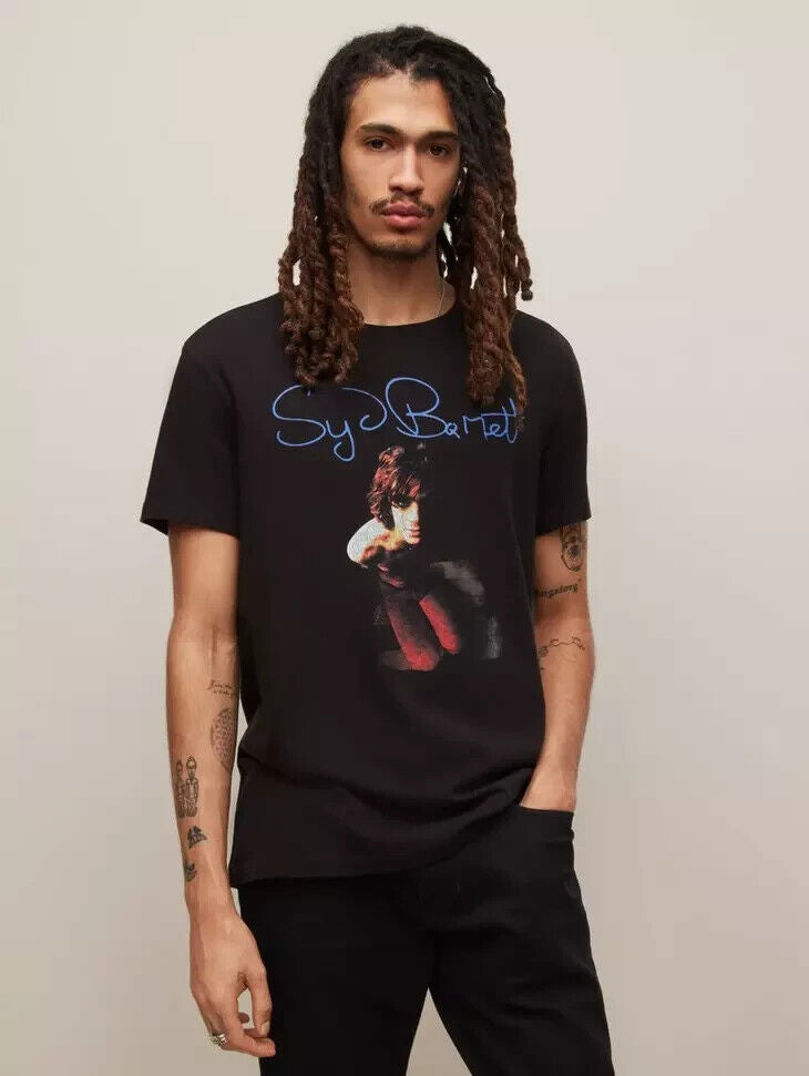 John Varvatos SYD BARRETT FLOOR SHOT CREW NECK Tee Black Size S MSRP $118