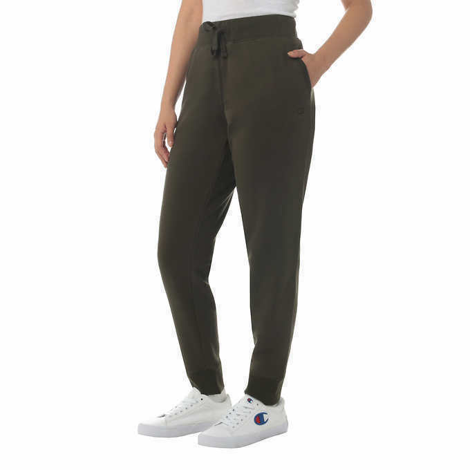 Champion Women's Army Green Sueded Fleece Jogger Pants Size XL