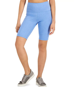 Id Ideology Women s Essentials Sweat Set Biker Shorts Blue Size XS