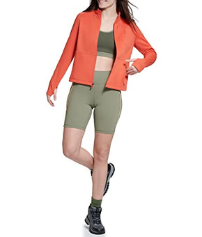 BASS OUTDOOR Women's Mid-Weight Full Zip Jacket, Paprika, Medium