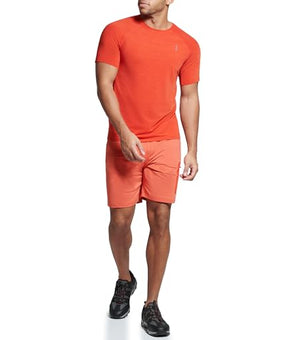 BASS OUTDOOR Men's Technical Hand Packable Light Weight T-Shirt, Red Size M