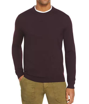 Bloomingdale's The Men's Store Merino Wool Crewneck Sweater Purple Size XL