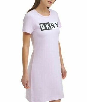 DKNY Sport Logo T-Shirt Dress Light Pink Size XS MSRP $59