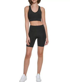 CALVIN KLEIN PERFORMANCE Women's Medium-Impact Sports Bra Black Size M MSRP $50