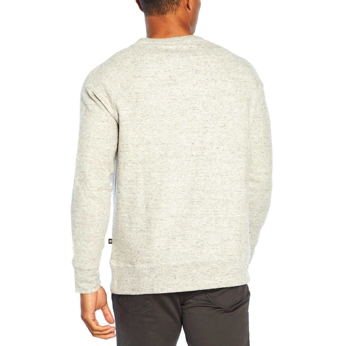Banana Republic Men????s Waffle Crew Sweatshirt Mid-weight Grey Heather Size M