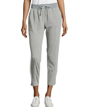 Champion Women Tapered Cropped Ankle Sweatpants Heritage Warm-Up Gray M