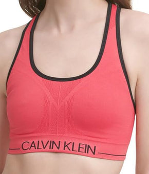 Calvin Klein Performance Seamless Reversible Sports Bra Black Pink Size XS