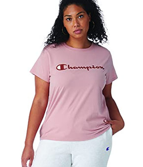Champion Women's Plus Classic Tee, Pink Beige-Y07466, XX-Large