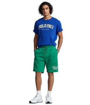 Polo Ralph Lauren Men 8-Inch Logo Double-Knit Shorts Green Size M MSRP $90