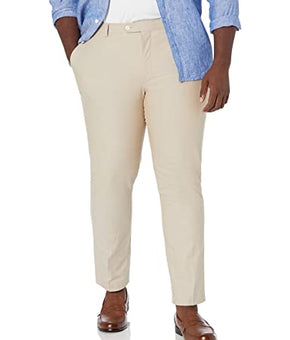 Tommy Hilfiger Men's Hall Plain Pleat Pants, tan Solid, 38X30