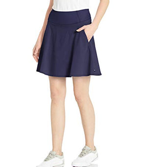 PUMA GOLF 2020 Women's Pwrshape Solid Woven Skirt 18", Blue Navy, Double Size XS