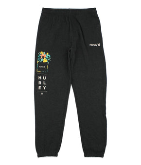 Hurley Mens O&O Aloha Summer Fleece Sweatpants Dark gray Size S MSRP $50