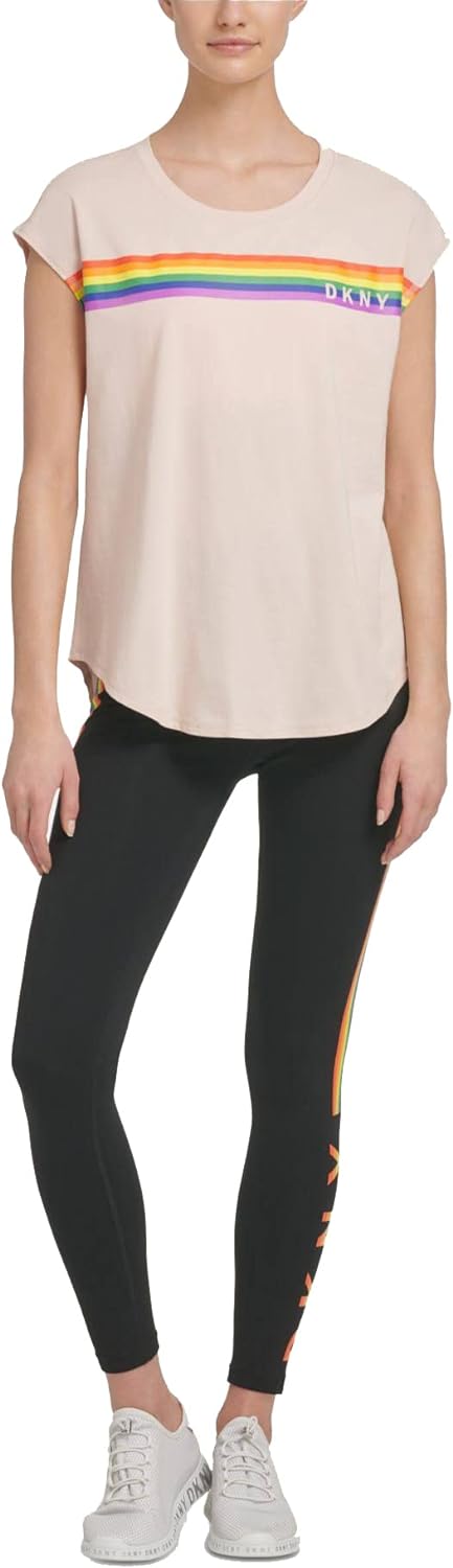 DKNY Sport Logo T-Shirt-M-Parfait Size M Sleeveless Top Shirt Medium