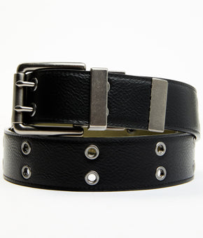 Levi's Men's Reversible Double-Prong Faux Leather Work Belt Black Size S