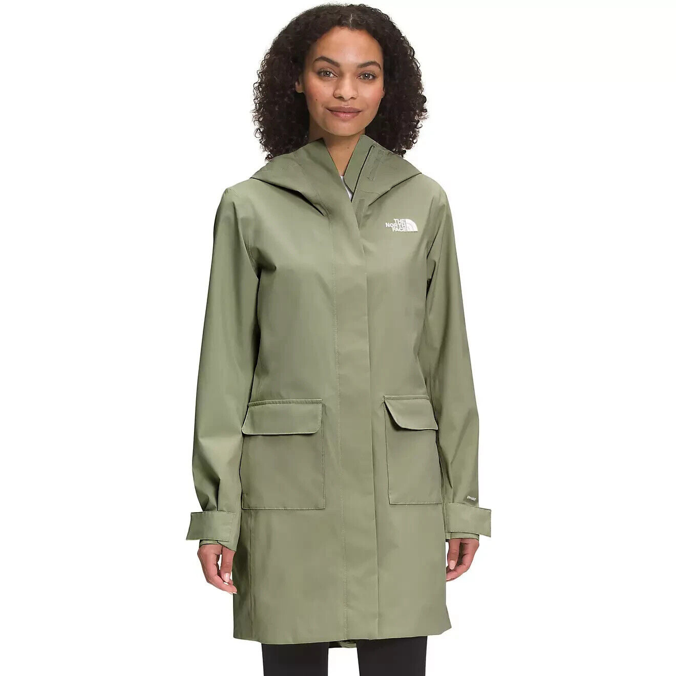 The North Face Women's Breeze Rain II Parka Olive Green Size S MSRP $179
