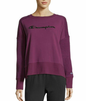 Champion Sweatshirt Herringbone Heritage Pullover Purple Size L