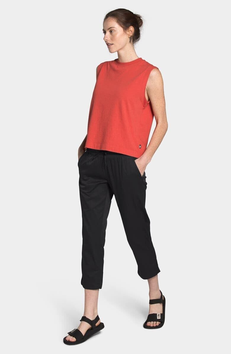 The North Face Aphrodite Motion Water Repellent Capri Pants Black Size XL $50