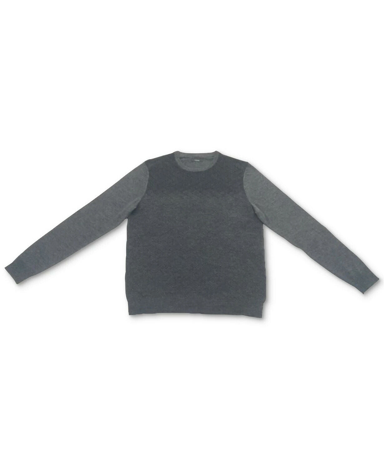 Alfani Men's AlfaTech Merino Wool Blend Sweater Ebony Heather Gray Size XXL $85