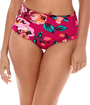 Skinny Dippers Women's Hot House Daisy Duke Ruffle Leg Swimwear Bottom XL