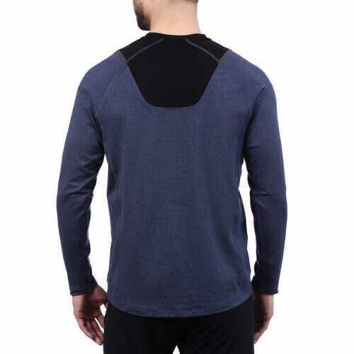 Spyder Men s Active Long Sleeve Tee T-Shirt ProWeb Microfleece Navy Size Small