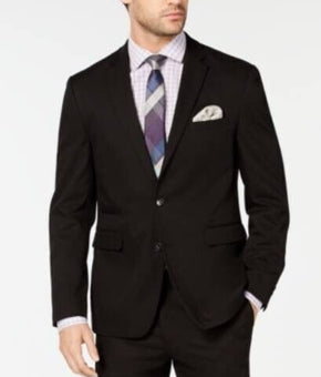 Vince Camuto Mens SlimFit Stretch Wrinkle-Resist Suit Black Size 46REG MSRP $360