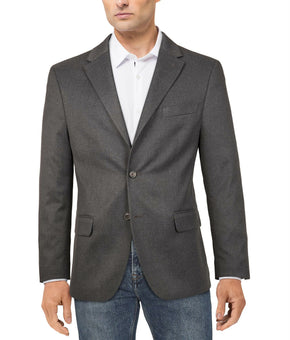 Tommy Hilfiger Men's Modern-Fit Solid Sport Coat Charcoal Grey Size 44L