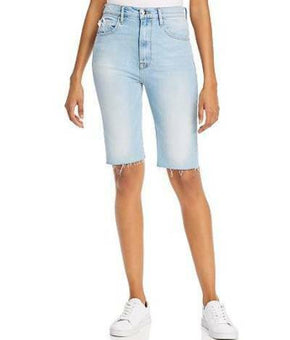 Frame Women's Le Vintage Denim Bermuda Shorts Blue Size 24 MSRP $195