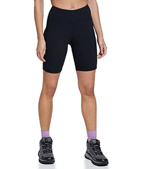 BASS OUTDOOR Women's Knit Biker Shorts with Pockets, Black, L