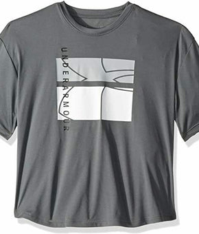 Under Armour Girls' Sun Armour Tee, Gray Size Youth Small MSRP $30