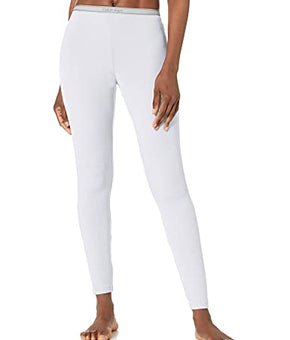 Calvin Klein Women's Pure Ribbed Lounge Legging, White, Size M