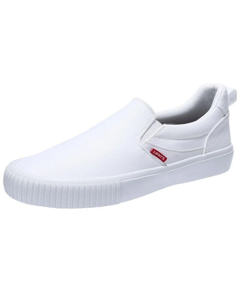 Levi's WHITE Men's Lance Slip-on Sneakers, US 11