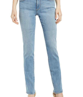 DL1961 Coco Curvy Straight Stretch Denim Jeans Light Blue Size 26 MSRP $179