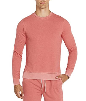 Buffalo David Bitton Men's Long Sleeve Sweatshirt, Chateau Rose, Large