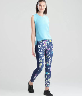 JOSIE NATORI High-Low Tank Top Blue Women Size XS MSRP $42