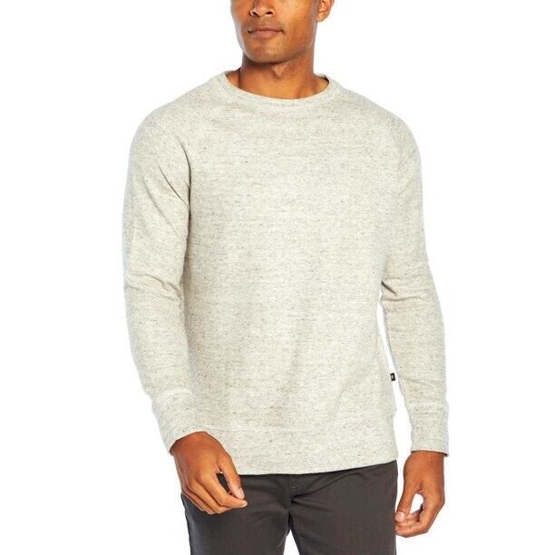 Banana Republic Men????s Waffle Crew Sweatshirt Mid-weight Grey Heather Size M