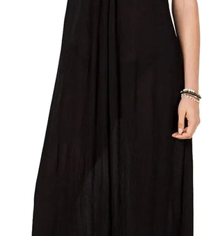 Raviya Women's Sleeveless Swimsuit Cover-Up Maxi Dress Black Size Small