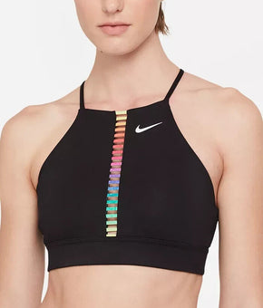 NIKE Womens Dri-FIT Indy Rainbow Ladder Sports Bra Size XS MSRP $40