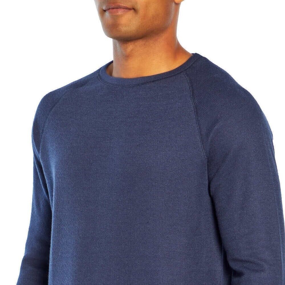 Banana Republic Men??s Waffle Crew Sweatshirt Sweater Navy blue Size 2XL
