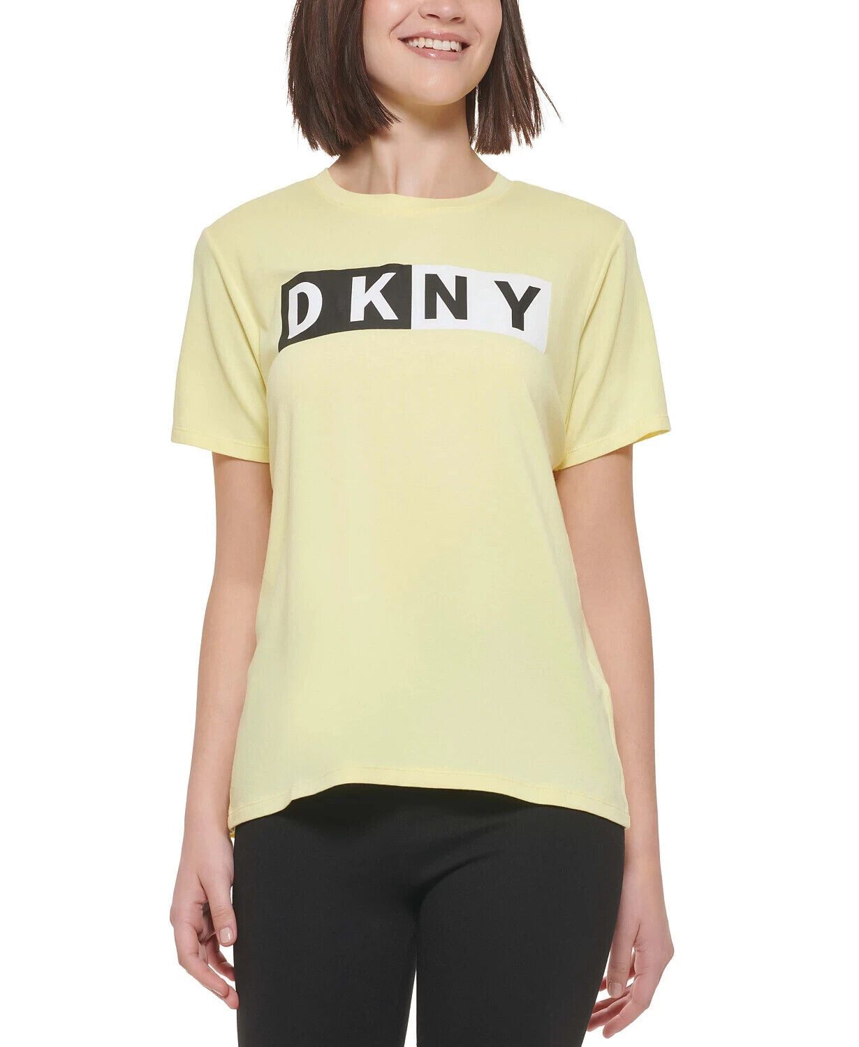 DKNY Sport Logo T-Shirt Neon green Size M MSRP $39