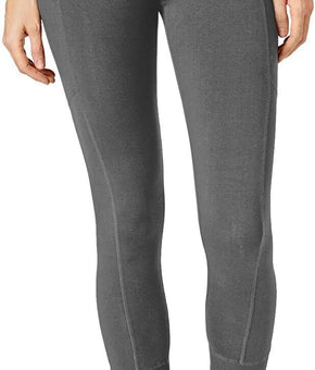 Calvin Klein Performance Women's Ribbed Trim Leggings Gray Size M MSRP $49
