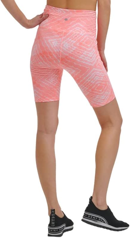 DKNY Sport Women's Shibori Bike Shorts (Atomic Shibori, Size M)