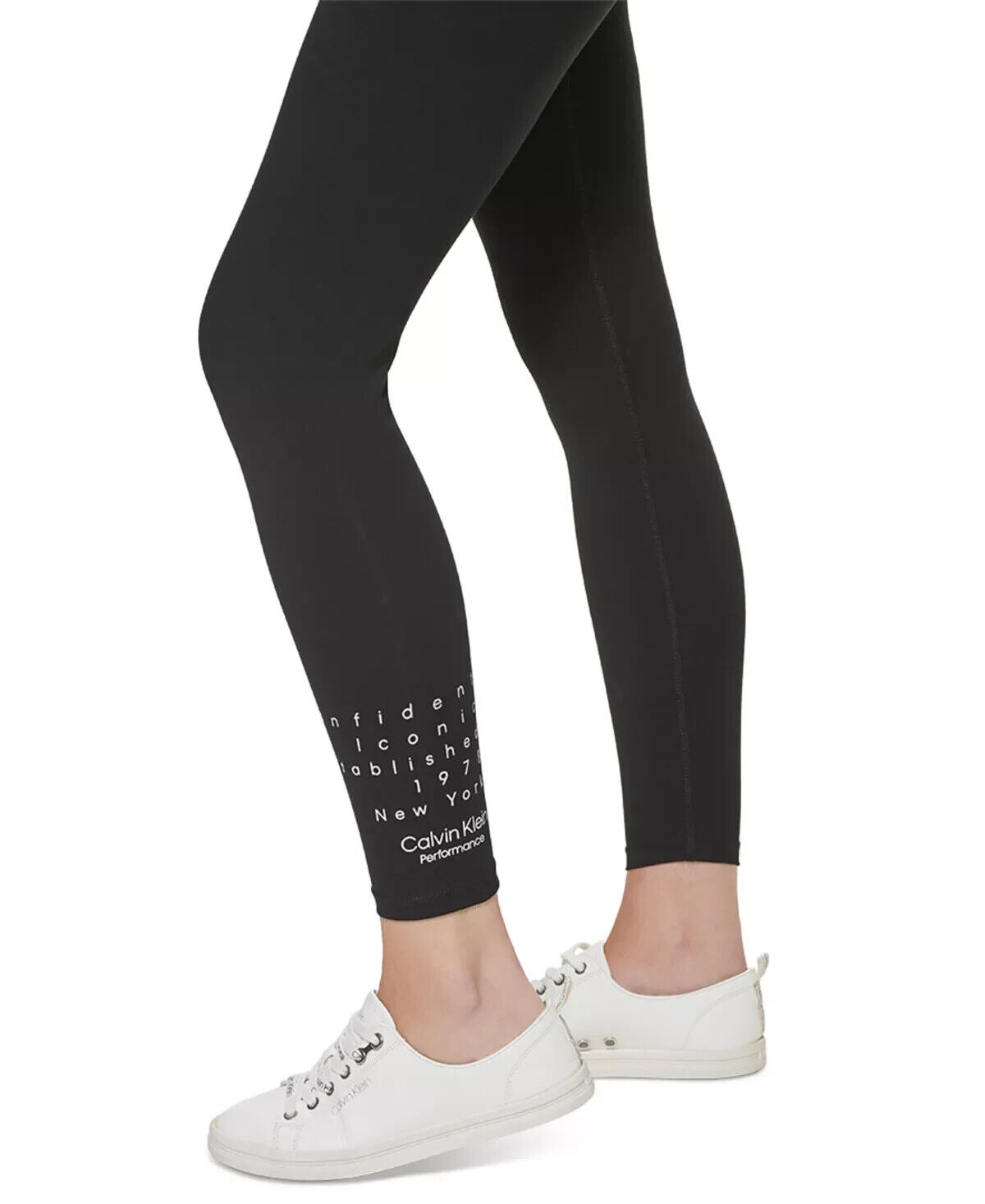 Calvin Klein Performance Women's Super High Rise Logo Leggings Black Size M $60