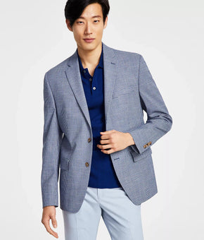 RALPH LAUREN Men UltraFlex Stretch Blue Mini Check Sport Coat Size 38R $295