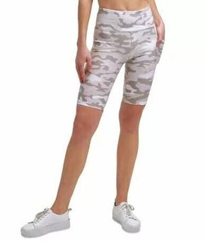 Calvin Klein Performance High-Waist Bike Shorts Beige Size M MSRP $40