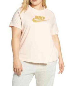 Nike Plus Size Women's Sportswear Futura Tee Pink Size 1X MSRP $30